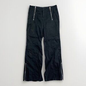 Vintage Gap Tech Pants Men’s Sz S 90s Y2K Goth Style Zipper Skate Streetwear